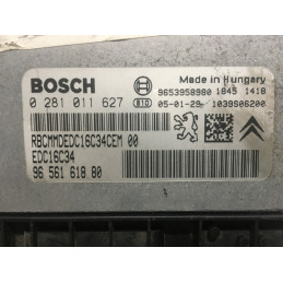 ECU MOTOR BOSCH EDC16C34-2.10 0281011627 PSA 9656161880