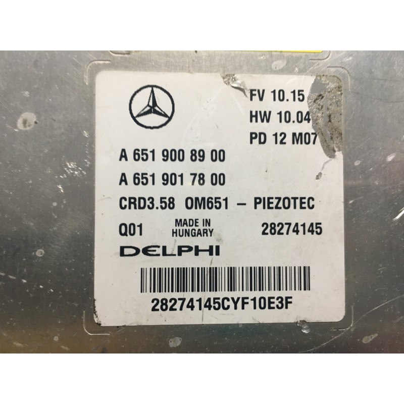 Delphi R202845 ENGINE ECU DELPHI CRD3.58 28274145 MERCEDES A6519008900 A6519017800