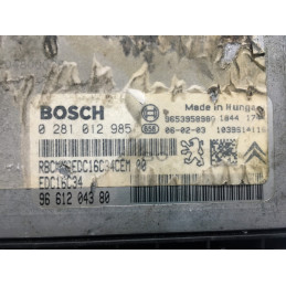 ECU MOTOR BOSCH EDC16C34-4.11 0281012985 PSA 9661204380