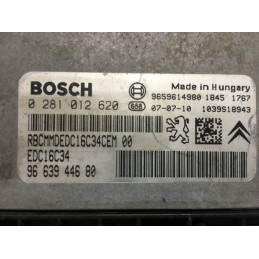 ECU MOTOR BOSCH EDC16C34-4.11 0281012620 PSA 9663944680