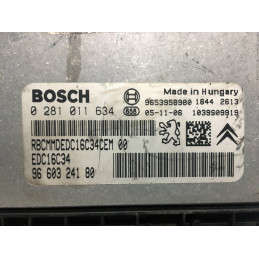 ECU MOTOR BOSCH EDC16C34-2.10 0281011634 PSA 9660324180