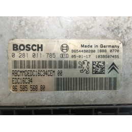 ECU MOTOR BOSCH EDC16C34-2.50 0281011785 PSA 9658556880