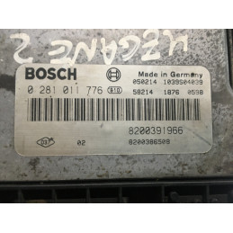 ECU MOTOR BOSCH EDC16C3-10.22 0281011776 RENAULT 8200391966 8200386508