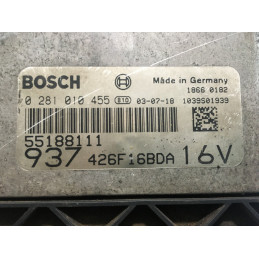 ENGINE ECU BOSCH EDC16C8-1.1 0281010455 ALFA ROMEO 55188111