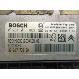 ECU MOTOR BOSCH EDC16C34-2.10 0281011863 PSA 9661773380