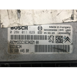 ECU MOTOR BOSCH EDC16C34-2.10 0281011629 PSA 9658944580