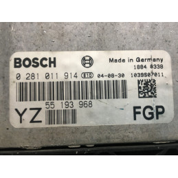 ECU MOTOR BOSCH EDC16C9-3.21 0281011914 OPEL 55193968 YZ