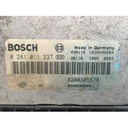 ECU MOTOR BOSCH EDC16C3-10.22 0281011237 NISSAN 8200305678