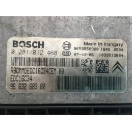 ECU MOTOR BOSCH EDC16C34-2.10 0281012468 PSA 9663268380