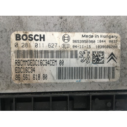 ECU MOTOR BOSCH EDC16C34-2.10 0281011627 PSA 9656161880