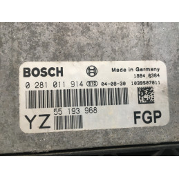 ECU MOTOR BOSCH EDC16C9-3.21 0281011914 OPEL 55193968 YZ