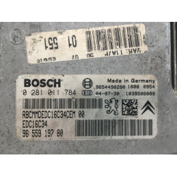 ECU MOTOR BOSCH EDC16C34-2.50 0281011784 PSA 9655919780