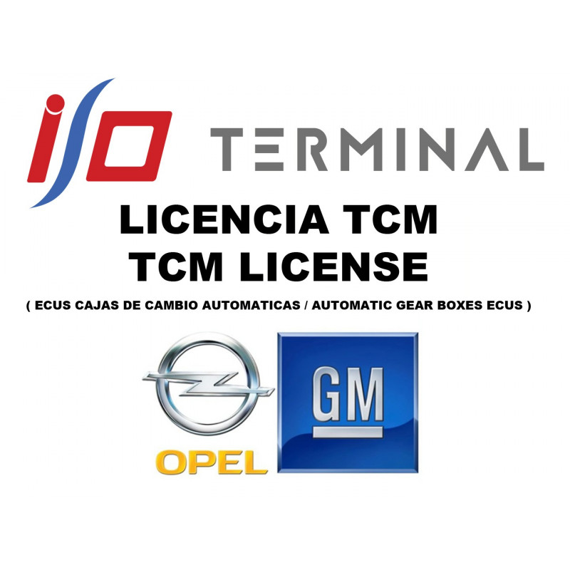 I/O TERMINAL OPEL TCM SOFTWARE LICENSE