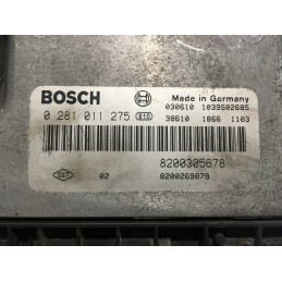 ECU MOTOR BOSCH EDC16C3-10.22 0281011275 RENAULT 8200305678 8200269879