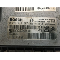 ECU MOTOR BOSCH EDC16C34-2.10 0281011627 PSA 9656161880