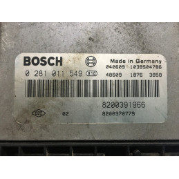 ECU MOTOR BOSCH EDC16C3-10.22 0281011549 RENAULT 8200391966 8200370779