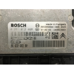 ECU MOTOR BOSCH EDC16C34-2.10 0281012468 PSA 9663268380