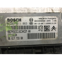 ECU MOTOR BOSCH EDC16C34-2.10 0281011863 PSA 9661773380