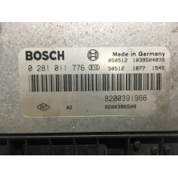 ECU MOTOR BOSCH EDC16C3-10.22 0281011776 RENAULT 8200391966 8200386508