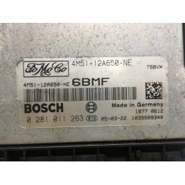 ECU MOTOR BOSCH EDC16C3 0281011263 FORD 4M51-12A650-NE