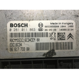 ECU MOTOR BOSCH EDC16C34-2.10 0281011863 PSA 9661773380