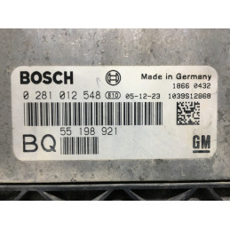 ECU MOTOR BOSCH EDC16C9-3.22 0281012548 OPEL 55198921 BQ