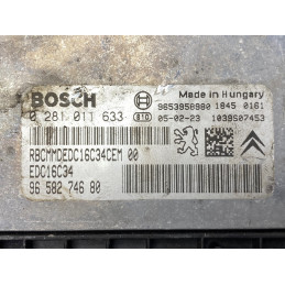 ECU MOTOR BOSCH EDC16C34-2.10 0281011633 PSA 9658274680