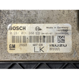 ECU MOTOR BOSCH EDC16C9-3.30 0281011380 OPEL 12992628 LK