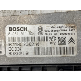 ECU MOTOR BOSCH EDC16C34-2.10 0281011634 PSA 9660324180