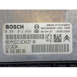 ECU MOTOR BOSCH EDC16C34-2.10 0281012468 PSA 9663268380