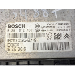 ECU MOTOR BOSCH EDC16C34-2.10 0281012468 PSA 9663268380