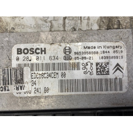 ECU MOTOR BOSCH EDC16C34-2.10 0281011634 PSA 9660324180