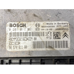 ECU MOTOR BOSCH EDC16C34-2.50 0281011861 PSA 9657061180