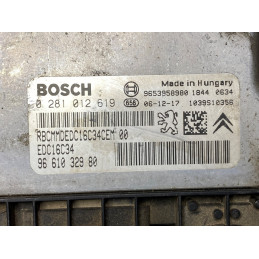 ECU MOTOR BOSCH EDC16C34-4.11 0281012619 PSA 9661032980