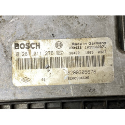 ECU MOTOR BOSCH EDC16C3-10.22 0281011276 RENAULT MEGANE II 1.9 DCI 88KW 120CV 8200305678 8200304606 - VIRGEN - AUTOCODIFICABLE