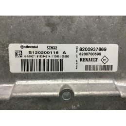 ECU MOTOR SIEMENS SIM 32 S120200116A RENAULT 8200937869 8200700695