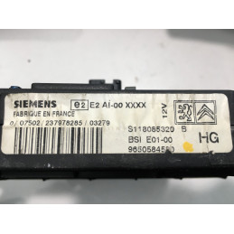 BSI E01-00 SIEMENS S118085320B CITROEN XSARA PICASSO I (N68) 9650584580 HG - SW 9653556980 / 13.16 / 1316 - VIRGEN