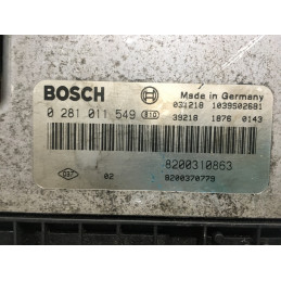 ECU MOTOR BOSCH EDC16C3-10.22 0281011549 RENAULT 8200310863 8200370779