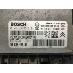 ECU MOTOR BOSCH EDC16C34-4.11 0281012619 PSA 9663943980