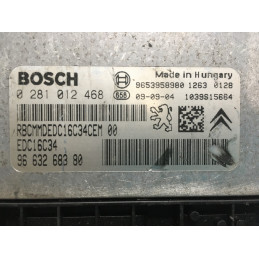 ECU MOTOR BOSCH EDC16C34-2.10 0281012468 PSA 9663268380