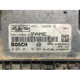 ECU MOTOR BOSCH EDC16C34-2.30 0281011701 FORD 4M51-12A650-YE 7AME