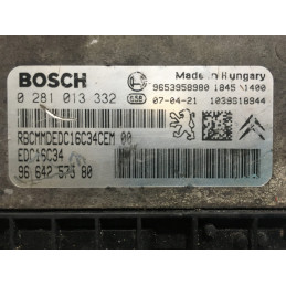 ECU MOTOR BOSCH EDC16C34-4.11 0281013332 PSA 9664257580