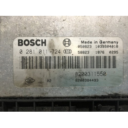 ECU MOTOR BOSCH EDC15C13-6.2 0281011724 RENAULT 8200311550 8200384493