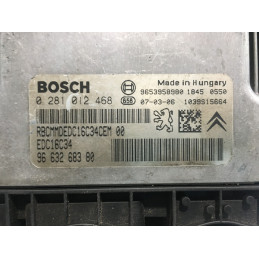 ECU MOTOR BOSCH EDC16C34-2.10 0281012468 PSA 9663268380