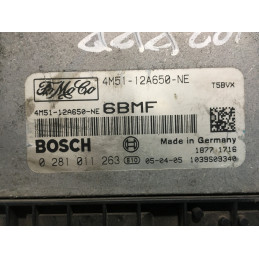 ECU MOTOR BOSCH EDC16C3 0281011263 FORD 4M51-12A650-NE 6BMF