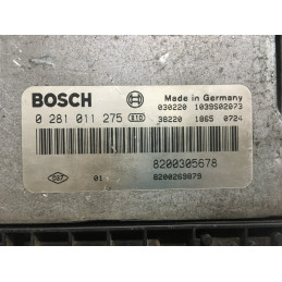 ECU MOTOR BOSCH EDC16C3-10.22 0281011275 RENAULT 8200305678 8200269879