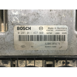 ECU MOTOR BOSCH EDC16C3-10.22 0281011437 NISSAN 8200305678 8200313302