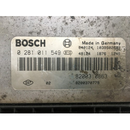 ECU MOTOR BOSCH EDC16C3-10.22 0281011549 RENAULT 8200310863 8200370779