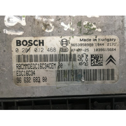 ECU MOTOR BOSCH EDC16C34-2.10 0281012468 PSA 9663268380