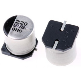 CONDENSADOR ELECTROLITICO ALUMINIO SMD 220 E HB - 220uF 25V